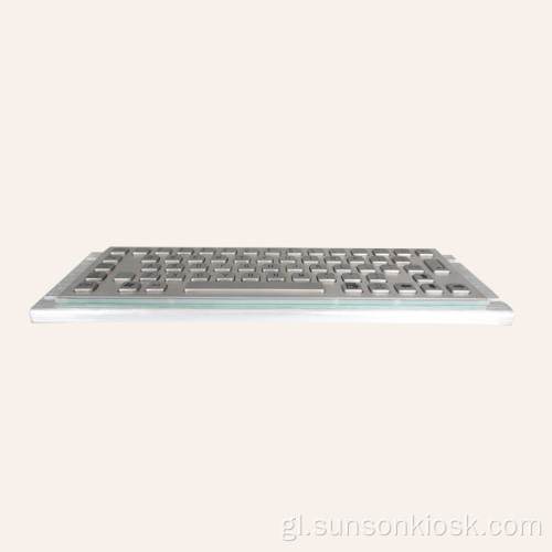 Teclado metálico braille para quiosco de información